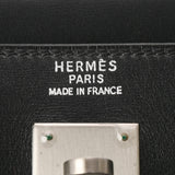 HERMES エルメス オータクロア 32 ブラック □E刻印(2001年頃) レディース ボックスカーフ ハンドバッグ Aランク 中古 銀蔵