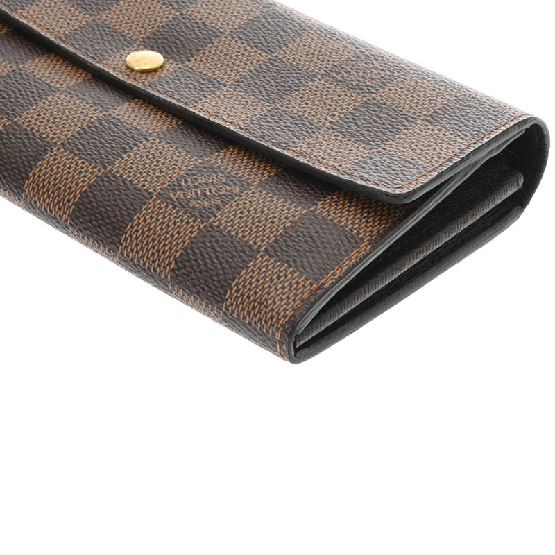 LOUIS VUITTON ルイヴィトン ダミエ ポルトフォイユ サラ 旧型 ブラウン N61734 レディース ダミエキャンバス 長財布 Bランク 中古 銀蔵