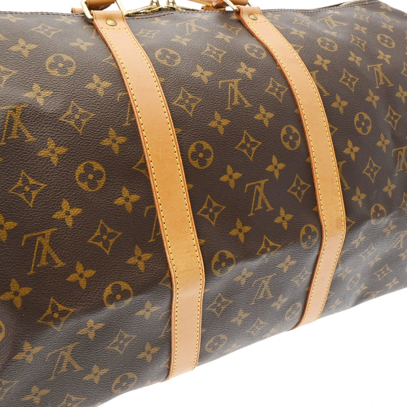 LOUIS VUITTON ルイヴィトン モノグラム キーポル 55 ブラウン M41424 ユニセックス モノグラムキャンバス ボストンバッグ Bランク 中古 銀蔵