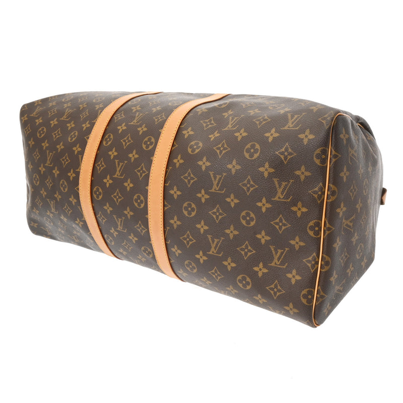 LOUIS VUITTON ルイヴィトン モノグラム キーポル 55 ブラウン M41424 ユニセックス モノグラムキャンバス ボストンバッグ Bランク 中古 銀蔵