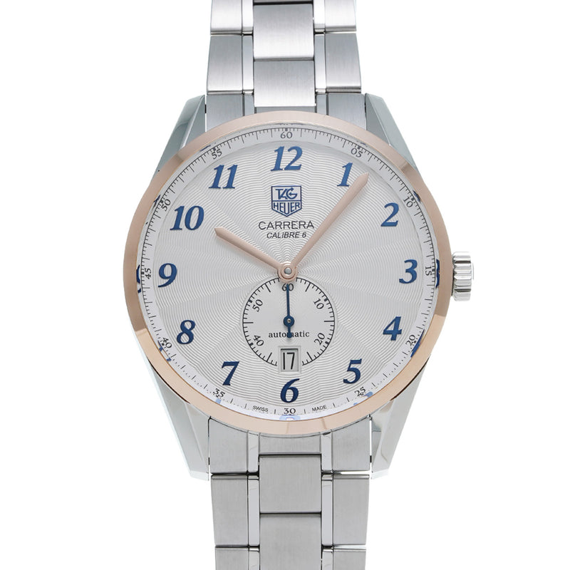 タグホイヤー カレラ ヘリテージ キャリバー6 WAS2155.BA0732 シルバー メンズ 腕時計 自動巻き 銀蔵