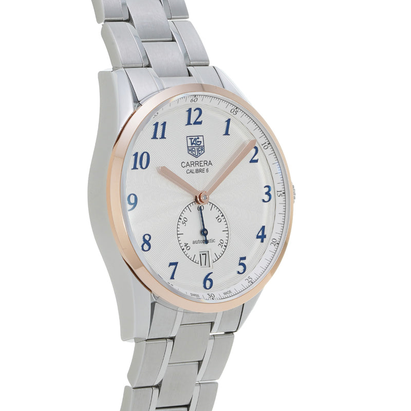 タグホイヤー カレラ ヘリテージ キャリバー6 WAS2155.BA0732 シルバー メンズ 腕時計 自動巻き 銀蔵