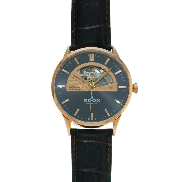 エドックス レべモン 85014 ブラック メンズ 腕時計 自動巻き 銀蔵