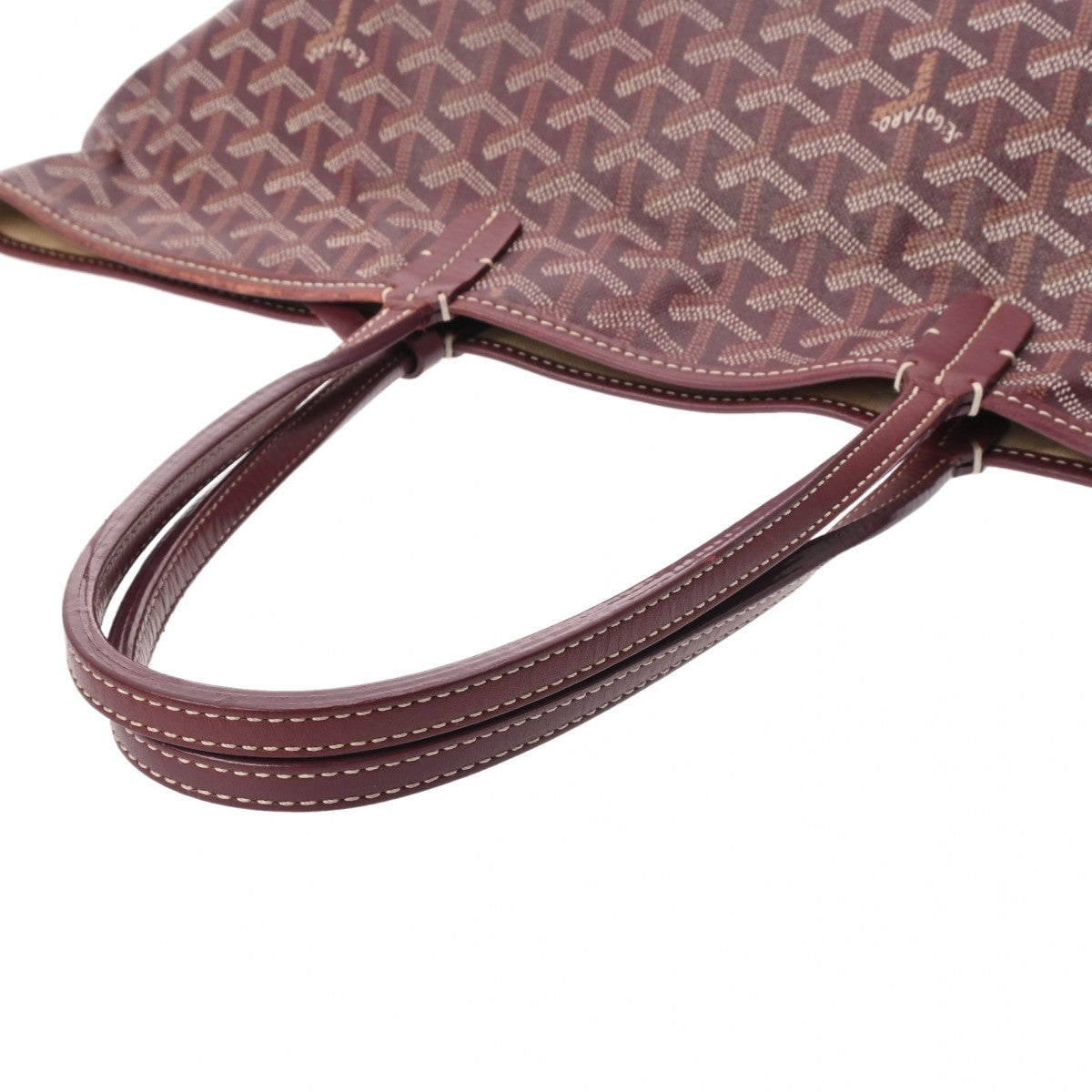 ゴヤールサンルイ PM ヘリボーン ワインレッド レディース トート