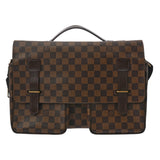 LOUIS VUITTON ルイヴィトン ダミエ ブロードウェイ ブラウン N42270 ユニセックス ダミエキャンバス ショルダーバッグ Bランク 中古 銀蔵