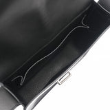 HERMES エルメス ポシェット スティーブ ブラック □N刻印(2010年頃) ユニセックス レザー ショルダーバッグ ABランク 中古 銀蔵