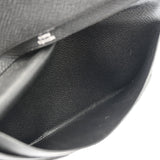 HERMES エルメス オオサカ ブラック □Q刻印(2013年頃) レディース エプソン 長財布 Bランク 中古 銀蔵