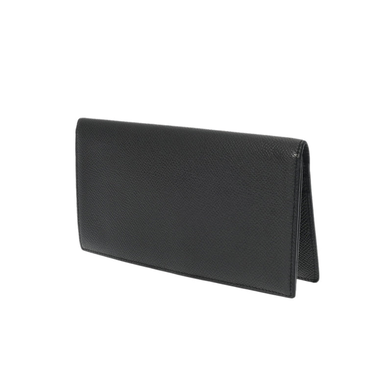 HERMES エルメス オオサカ ブラック □Q刻印(2013年頃) レディース エプソン 長財布 Bランク 中古 銀蔵