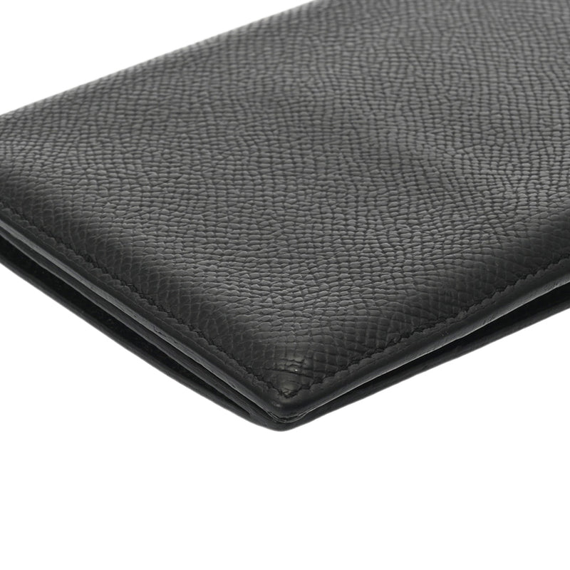 HERMES エルメス オオサカ ブラック □Q刻印(2013年頃) レディース エプソン 長財布 Bランク 中古 銀蔵