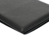 HERMES エルメス オオサカ ブラック □Q刻印(2013年頃) レディース エプソン 長財布 Bランク 中古 銀蔵