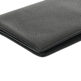 HERMES エルメス オオサカ ブラック □Q刻印(2013年頃) レディース エプソン 長財布 Bランク 中古 銀蔵