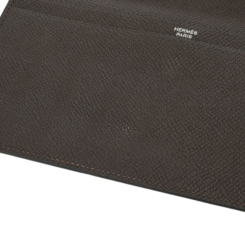 HERMES エルメス オオサカ ブラウン D刻印(2019年頃) レディース エプソン 長財布 Bランク 中古 銀蔵