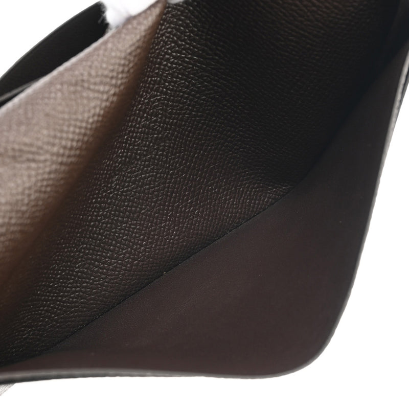 HERMES エルメス オオサカ ブラウン D刻印(2019年頃) レディース エプソン 長財布 Bランク 中古 銀蔵