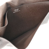 HERMES エルメス オオサカ ブラウン D刻印(2019年頃) レディース エプソン 長財布 Bランク 中古 銀蔵