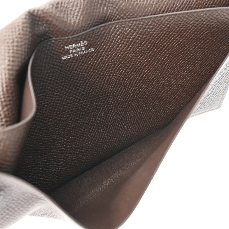 HERMES エルメス オオサカ ブラウン D刻印(2019年頃) レディース エプソン 長財布 Bランク 中古 銀蔵