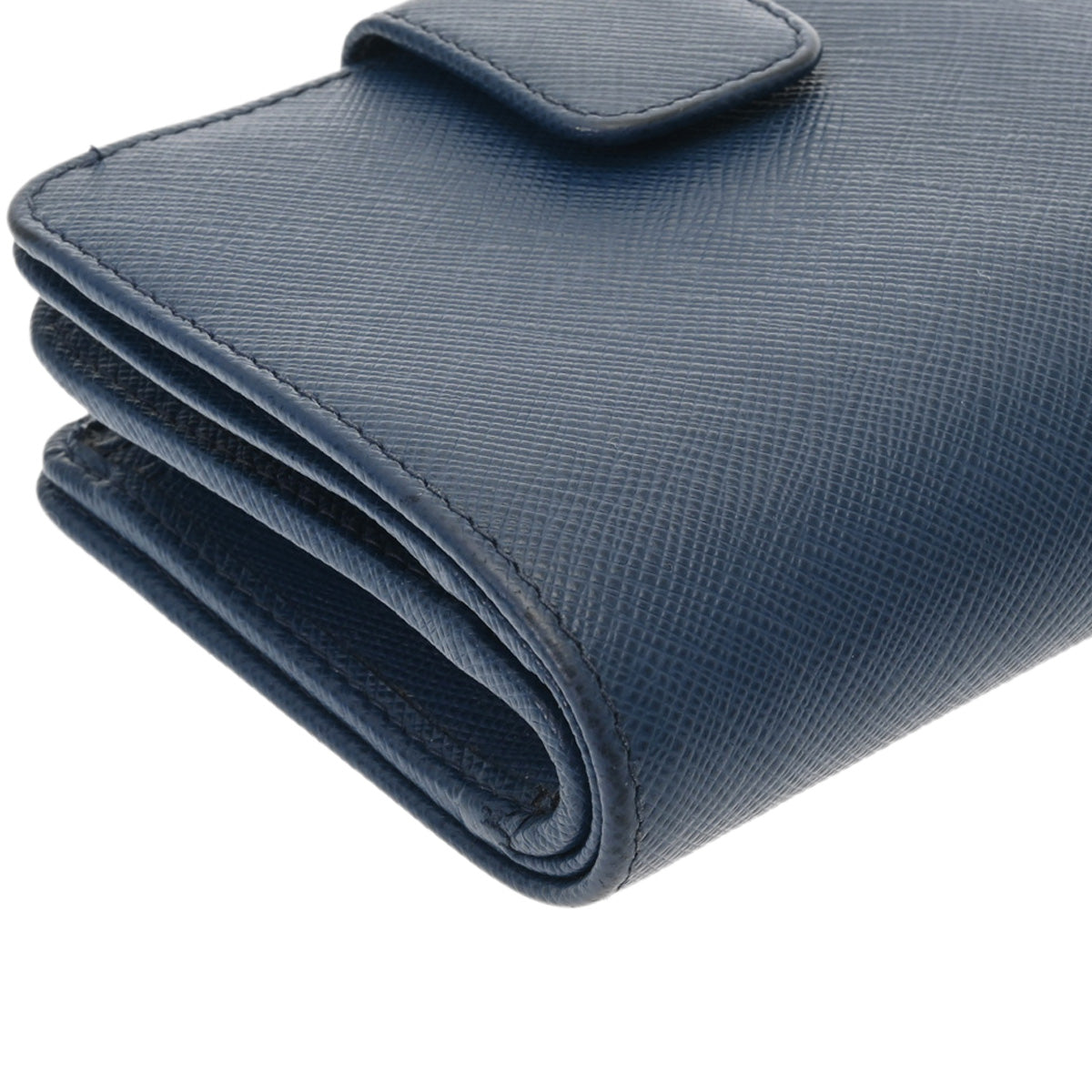 プラダコンパクトウォレット 青 ユニセックス 二つ折り財布 1ML018