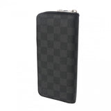 LOUIS VUITTON ルイヴィトン ダミエグラフィット ジッピーウォレット ヴェルティカル ブラック/グレー N63095 メンズ ダミエグラフィットキャンバス 長財布 Bランク 中古 銀蔵