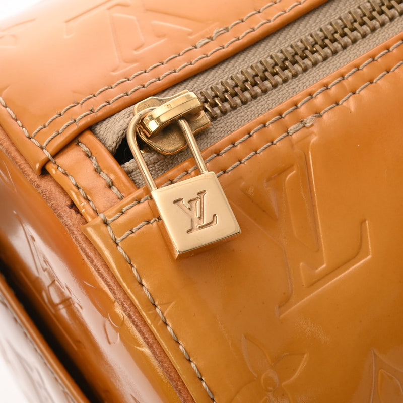 LOUIS VUITTON ルイヴィトン ヴェルニ ベッドフォード ベージュ M91006 レディース モノグラムヴェルニ ハンドバッグ Cランク 中古 銀蔵