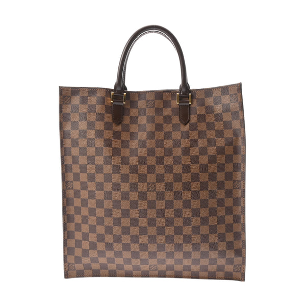 LOUIS VUITTON ルイヴィトン ダミエ サックプラ トートバッグ ブラウン N51140 ユニセックス ダミエキャンバス ハンドバッグ Bランク 中古 銀蔵