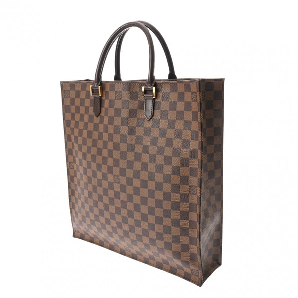 LOUIS VUITTON ルイヴィトン ダミエ サックプラ トートバッグ ブラウン N51140 ユニセックス ダミエキャンバス ハンドバッグ Bランク 中古 銀蔵