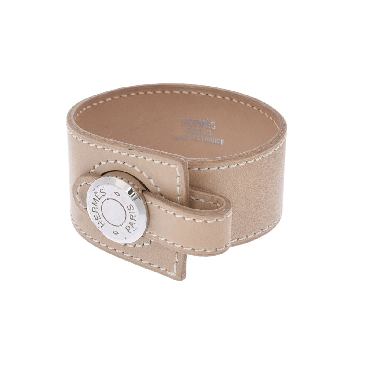 エルメスセリエ ベージュ ユニセックス レザー ブレスレット HERMES