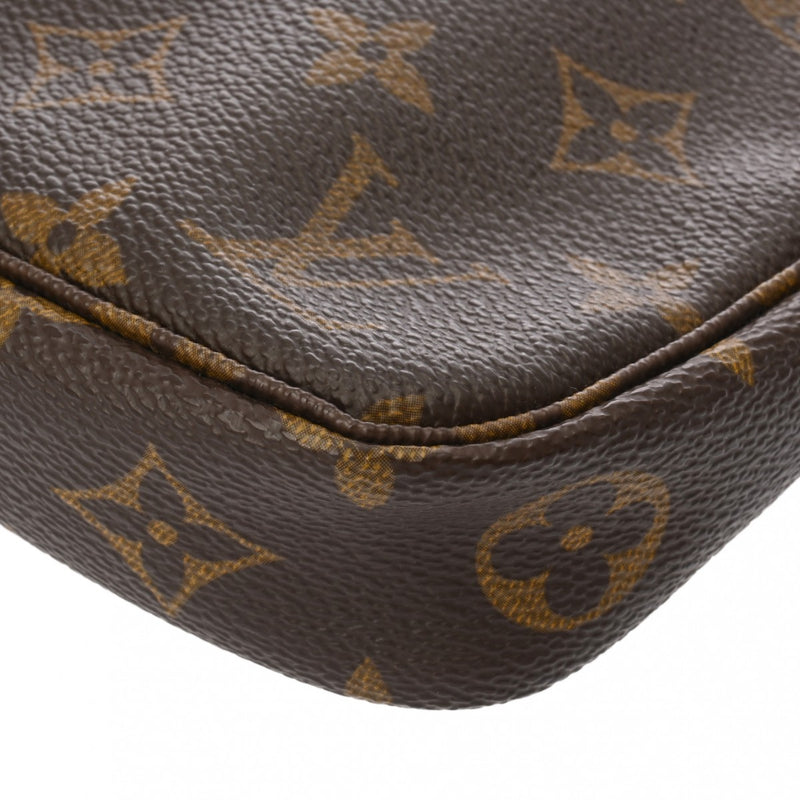 LOUIS VUITTON ルイヴィトン モノグラム ポシェット アクセソワール ブラウン M51980 レディース モノグラムキャンバス アクセサリーポーチ Bランク 中古 銀蔵