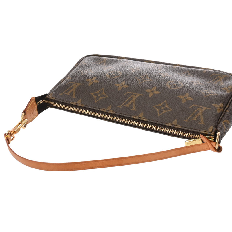 LOUIS VUITTON ルイヴィトン モノグラム ポシェット アクセソワール ブラウン M51980 レディース モノグラムキャンバス アクセサリーポーチ Bランク 中古 銀蔵