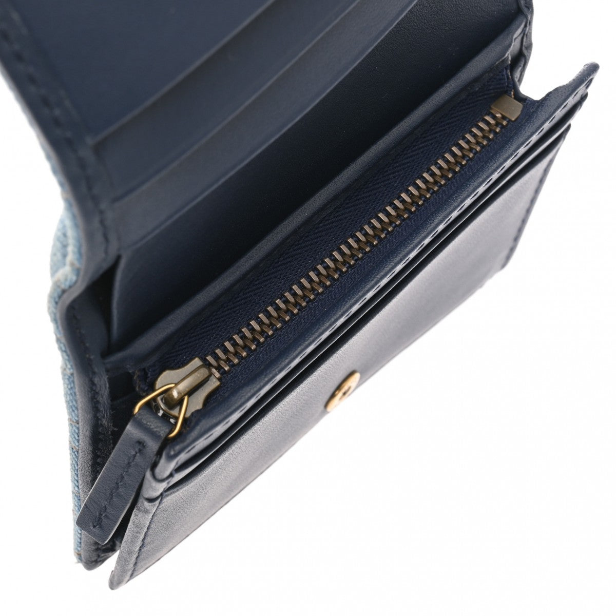 GUCCI グッチ GGマーモント 2つ折財布 コンパクトウォレット デニム グッチ コンパクトウォレット 43061 ブルー レディース デニム