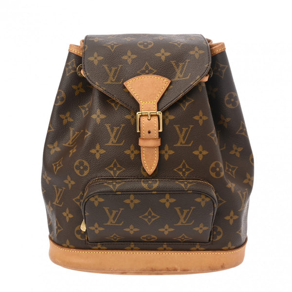 LOUIS VUITTON ルイヴィトン モノグラム モンスリ MM ブラウン M51136 レディース モノグラムキャンバス リュック・デイパック Bランク 中古 銀蔵