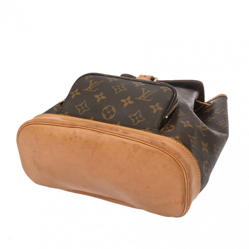 LOUIS VUITTON ルイヴィトン モノグラム モンスリ MM ブラウン M51136 レディース モノグラムキャンバス リュック・デイパック Bランク 中古 銀蔵