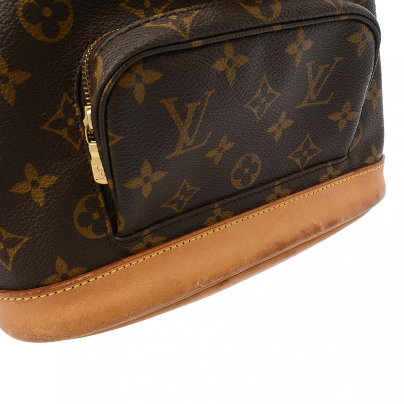 LOUIS VUITTON ルイヴィトン モノグラム モンスリ MM ブラウン M51136 レディース モノグラムキャンバス リュック・デイパック Bランク 中古 銀蔵