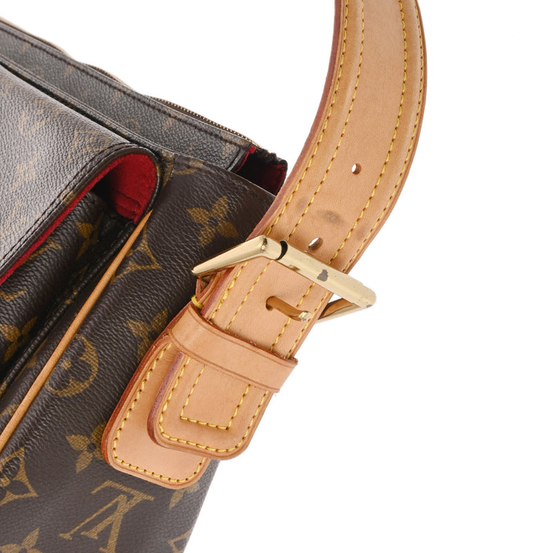 LOUIS VUITTON ルイヴィトン モノグラム ヴィバシテ GM ブラウン M51163 レディース モノグラムキャンバス ショルダーバッグ Bランク 中古 銀蔵
