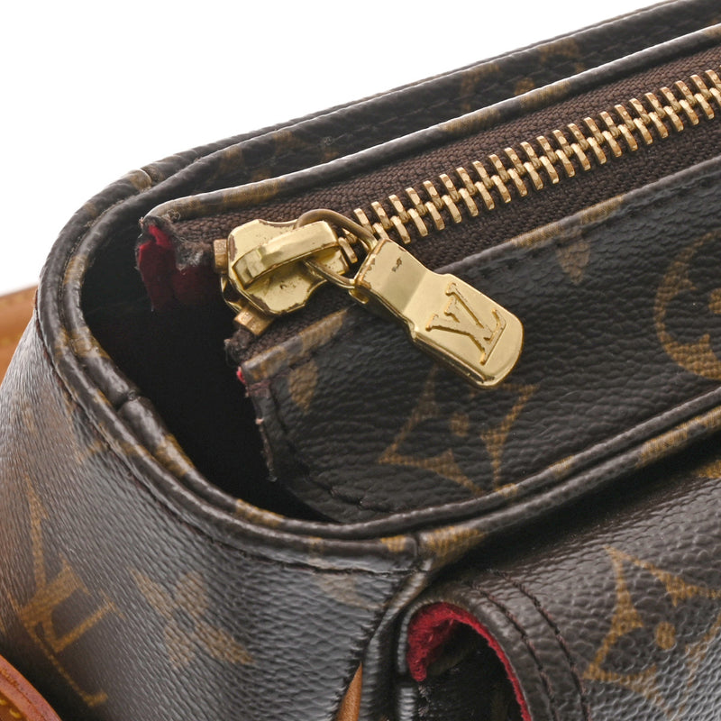 LOUIS VUITTON ルイヴィトン モノグラム ヴィバシテ GM ブラウン M51163 レディース モノグラムキャンバス ショルダーバッグ Bランク 中古 銀蔵