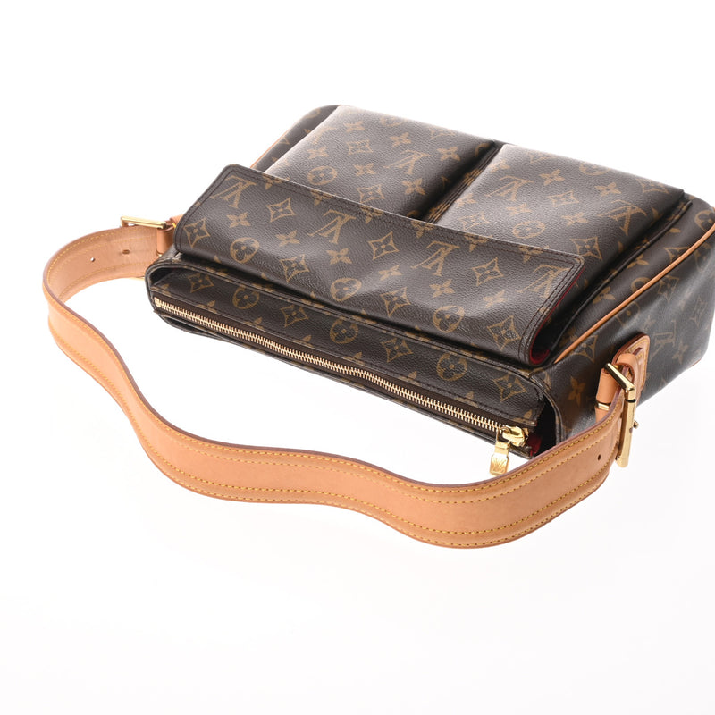 LOUIS VUITTON ルイヴィトン モノグラム ヴィバシテ GM ブラウン M51163 レディース モノグラムキャンバス ショルダーバッグ Bランク 中古 銀蔵