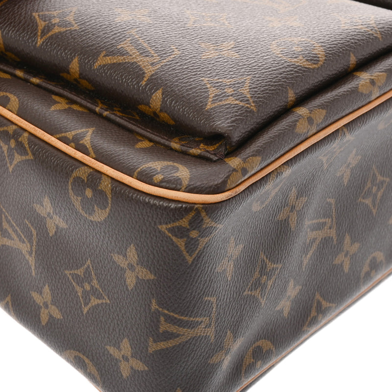 LOUIS VUITTON ルイヴィトン モノグラム ヴィバシテ GM ブラウン M51163 レディース モノグラムキャンバス ショルダーバッグ Bランク 中古 銀蔵