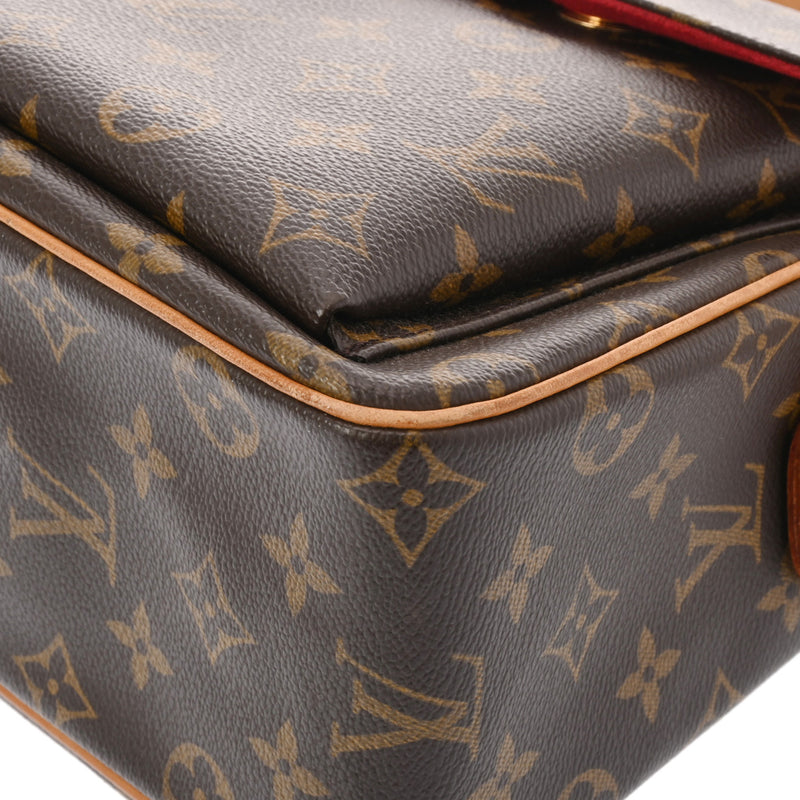 LOUIS VUITTON ルイヴィトン モノグラム ヴィバシテ GM ブラウン M51163 レディース モノグラムキャンバス ショルダーバッグ Bランク 中古 銀蔵