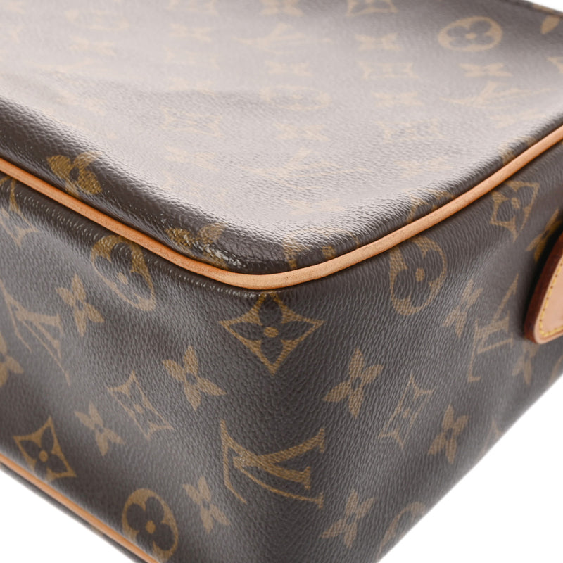 LOUIS VUITTON ルイヴィトン モノグラム ヴィバシテ GM ブラウン M51163 レディース モノグラムキャンバス ショルダーバッグ Bランク 中古 銀蔵