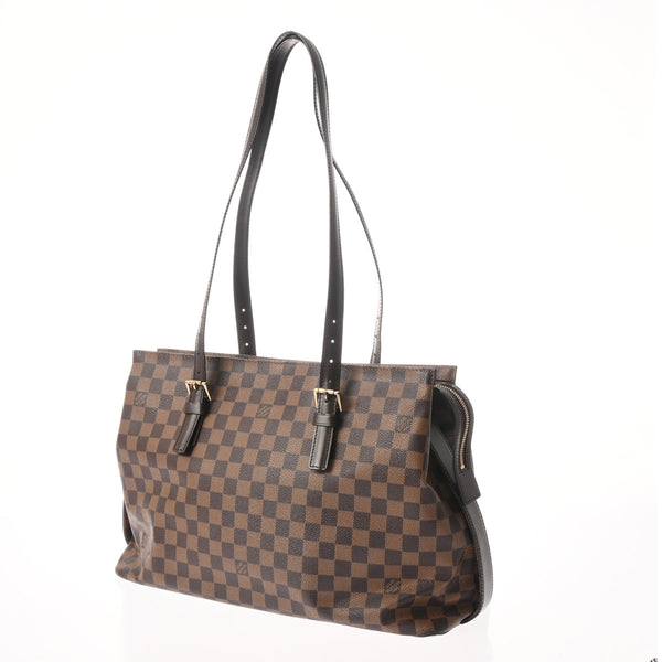 LOUIS VUITTON ルイヴィトン ダミエ チェルシー ブラウン N51119 レディース ダミエキャンバス トートバッグ Bランク 中古 銀蔵