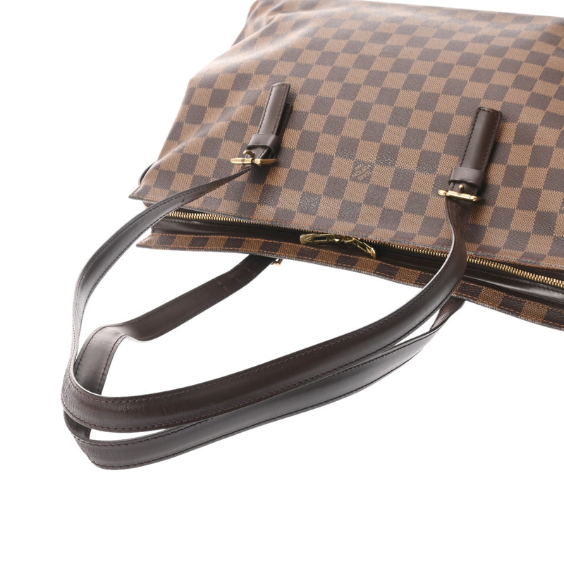 LOUIS VUITTON ルイヴィトン ダミエ チェルシー ブラウン N51119 レディース ダミエキャンバス トートバッグ Bランク 中古 銀蔵