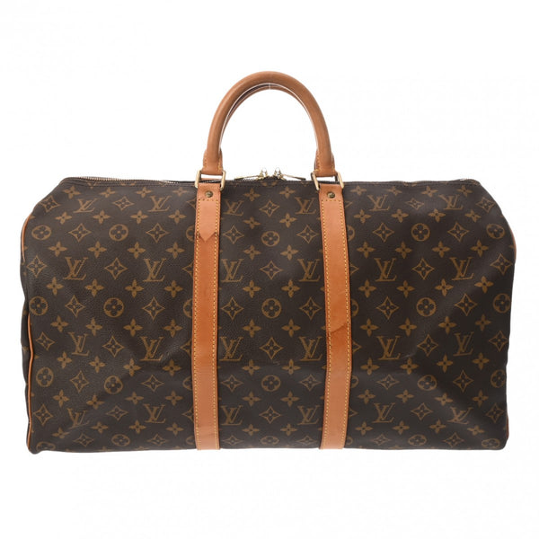 LOUIS VUITTON ルイヴィトン モノグラム キーポル 50 ブラウン M41426 ユニセックス モノグラムキャンバス ボストンバッグ Bランク 中古 銀蔵