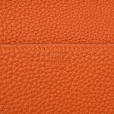 HERMES エルメス トランプ ケース オレンジ □F刻印(2002年頃) ユニセックス トリヨンレザー カードケース Aランク 中古 銀蔵