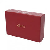 CARTIER カルティエ サントス 名刺入れ ブラック L3000771 ユニセックス レザー型押し カードケース 新同 中古 銀蔵