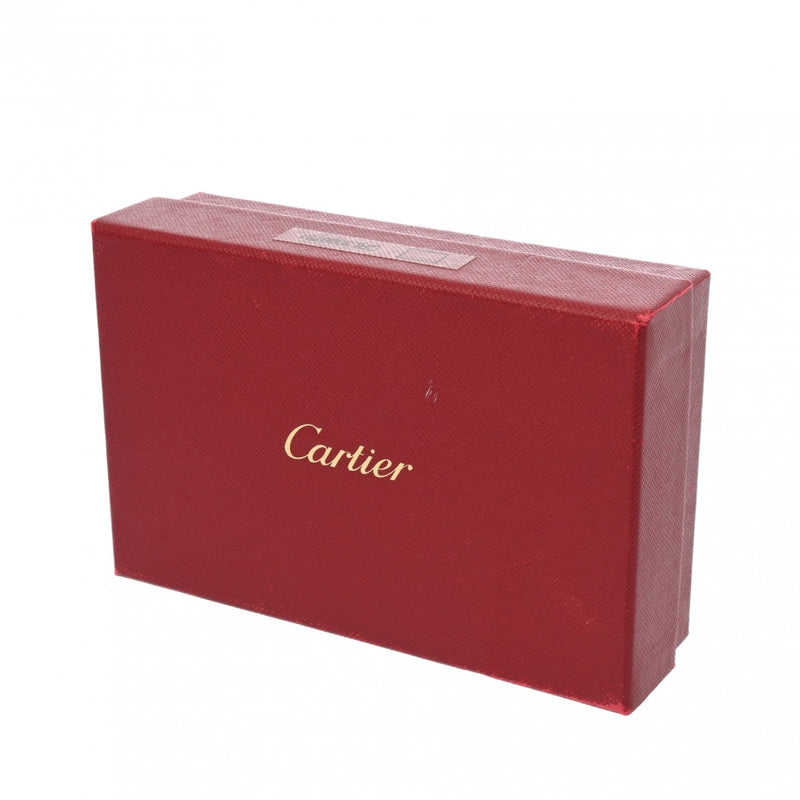 CARTIER カルティエ ハッピーバースデー ボルドー レディース エナメルレザー カードケース Aランク 中古 銀蔵