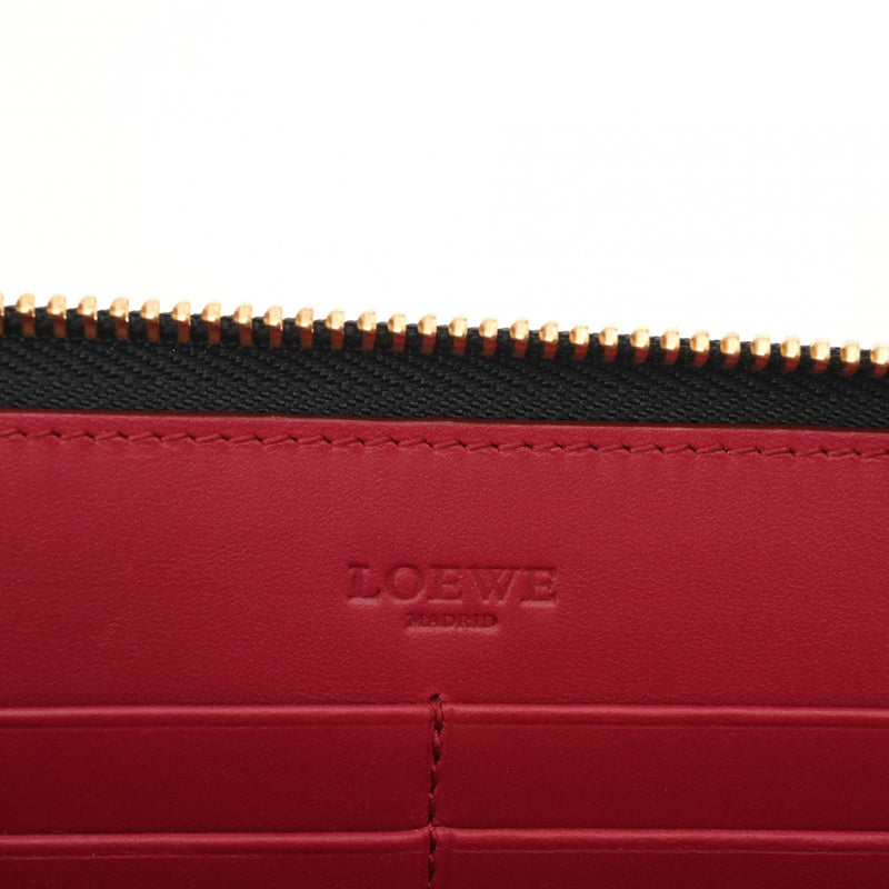 LOEWE ロエベ L字ファスナー長財布 ブラック 176.79H40E ユニセックス レザー 長財布 新同 中古 銀蔵