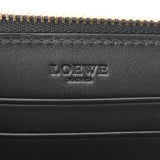 LOEWE ロエベ L字カード コインケース ブラック レディース レザー型押し コインケース ABランク 中古 銀蔵