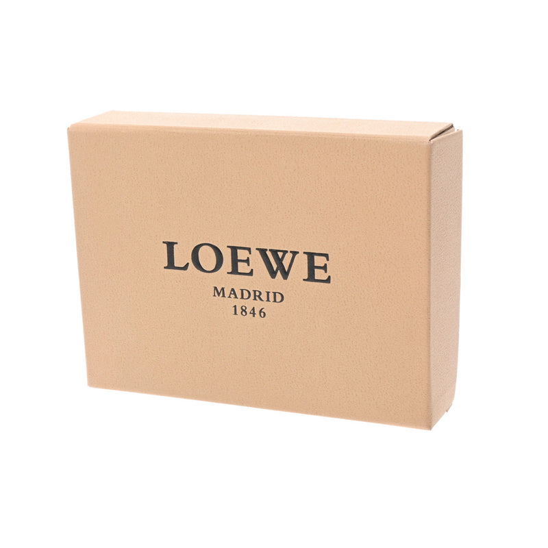 LOEWE ロエベ L字カード コインケース ブラック レディース レザー型押し コインケース ABランク 中古 銀蔵