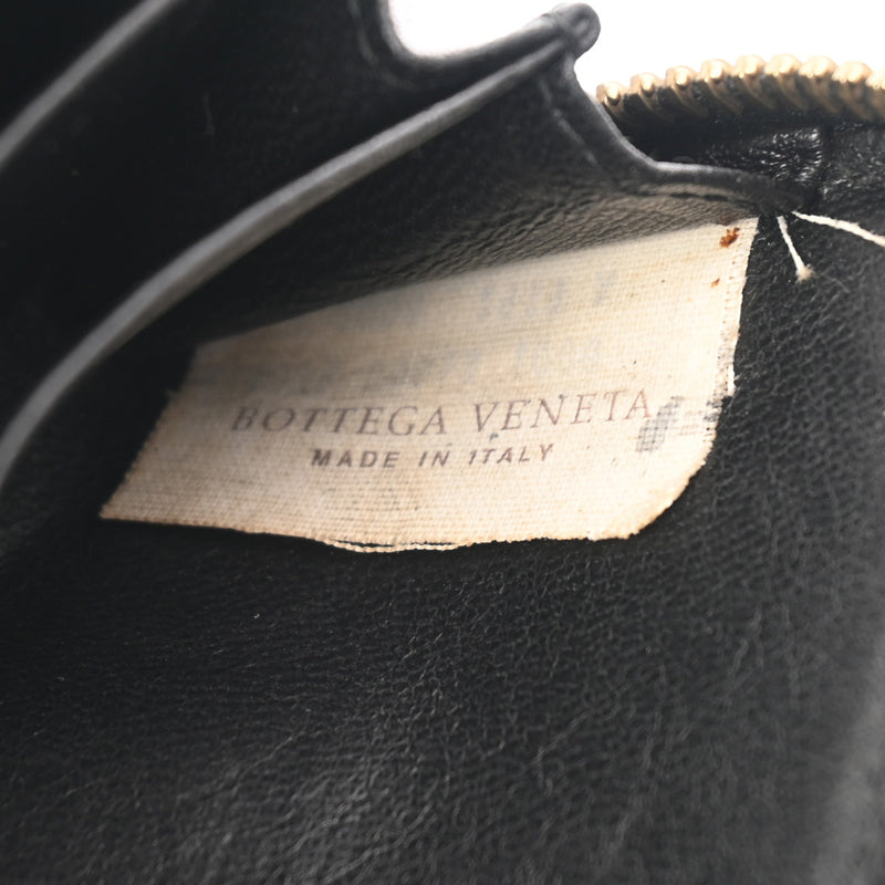 BOTTEGAVENETA ボッテガヴェネタ イントレチャート ラウンドファスナー ブラック 114075.V0013.1000 ユニセックス レザー コインケース Bランク 中古 銀蔵