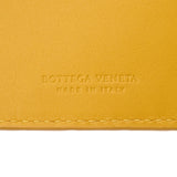 BOTTEGAVENETA ボッテガヴェネタ イントレチャート 札入れ マネークリップ付き イエロー ユニセックス レザー 二つ折り財布 ABランク 中古 銀蔵