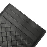 BOTTEGAVENETA ボッテガヴェネタ イントレチャート クレジットカードケース ブラック メンズ レザー カードケース 新同 中古 銀蔵