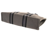 HERMES エルメス フールトゥ MM グレー ユニセックス キャンバス トートバッグ Bランク 中古 銀蔵